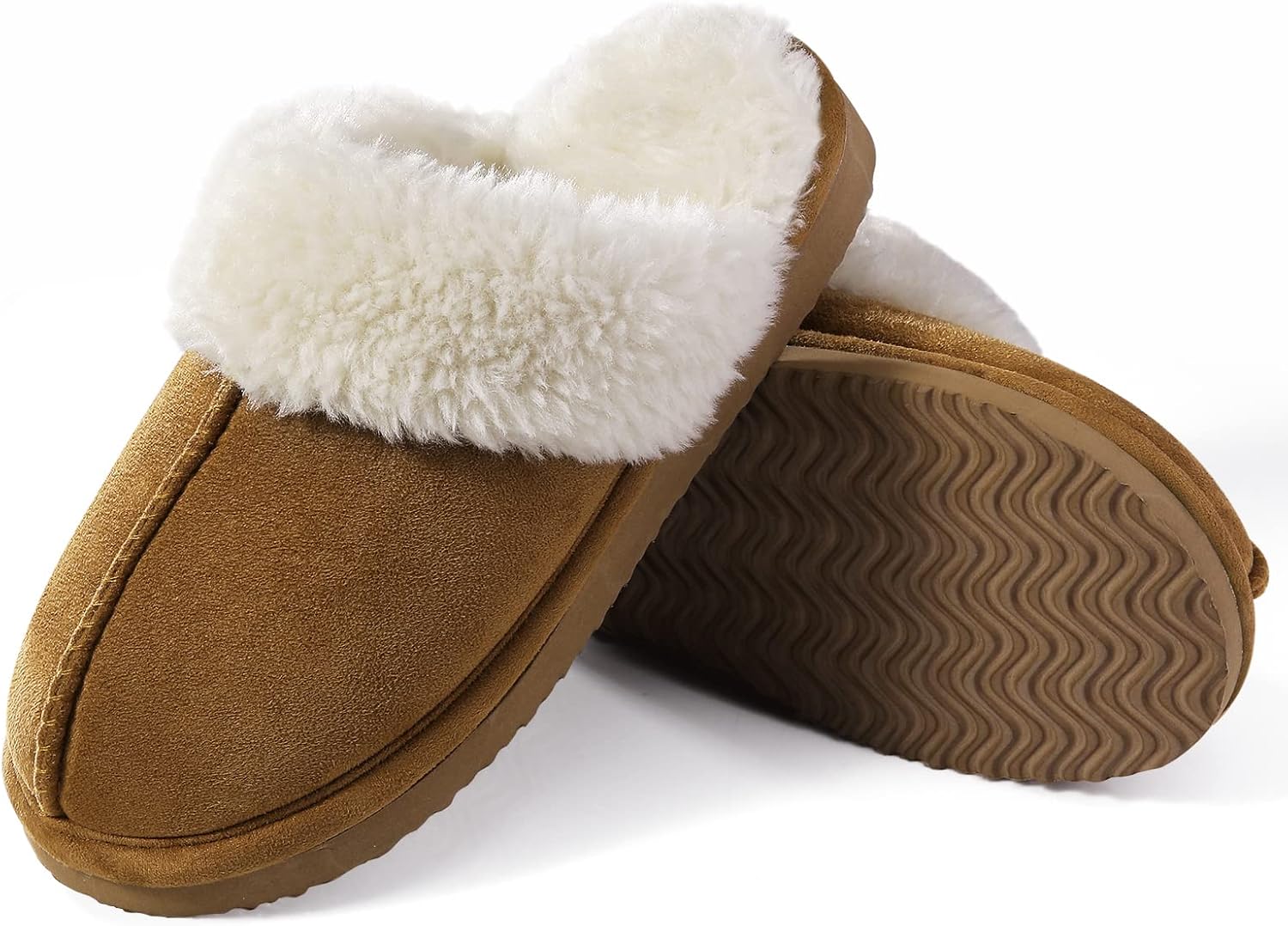 Fuzzy Memory Foam Slippers - SoftStep-Chestnut-4.5-Nora Luxe
