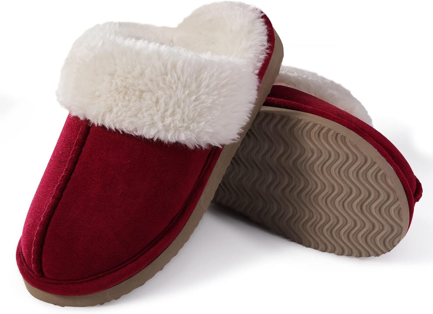 Fuzzy Memory Foam Slippers - SoftStep-Chestnut-4.5-Nora Luxe
