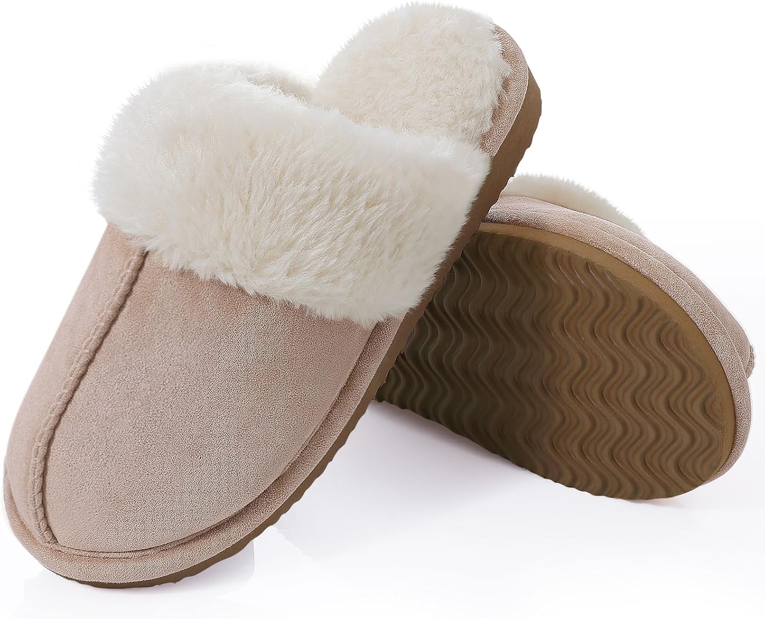 Fuzzy Memory Foam Slippers - SoftStep-Chestnut-4.5-Nora Luxe
