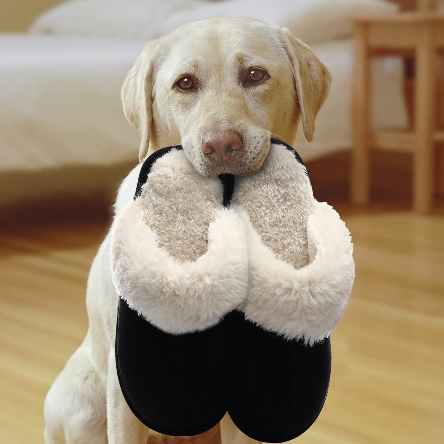 Fuzzy Memory Foam Slippers - SoftStep-Chestnut-4.5-Nora Luxe