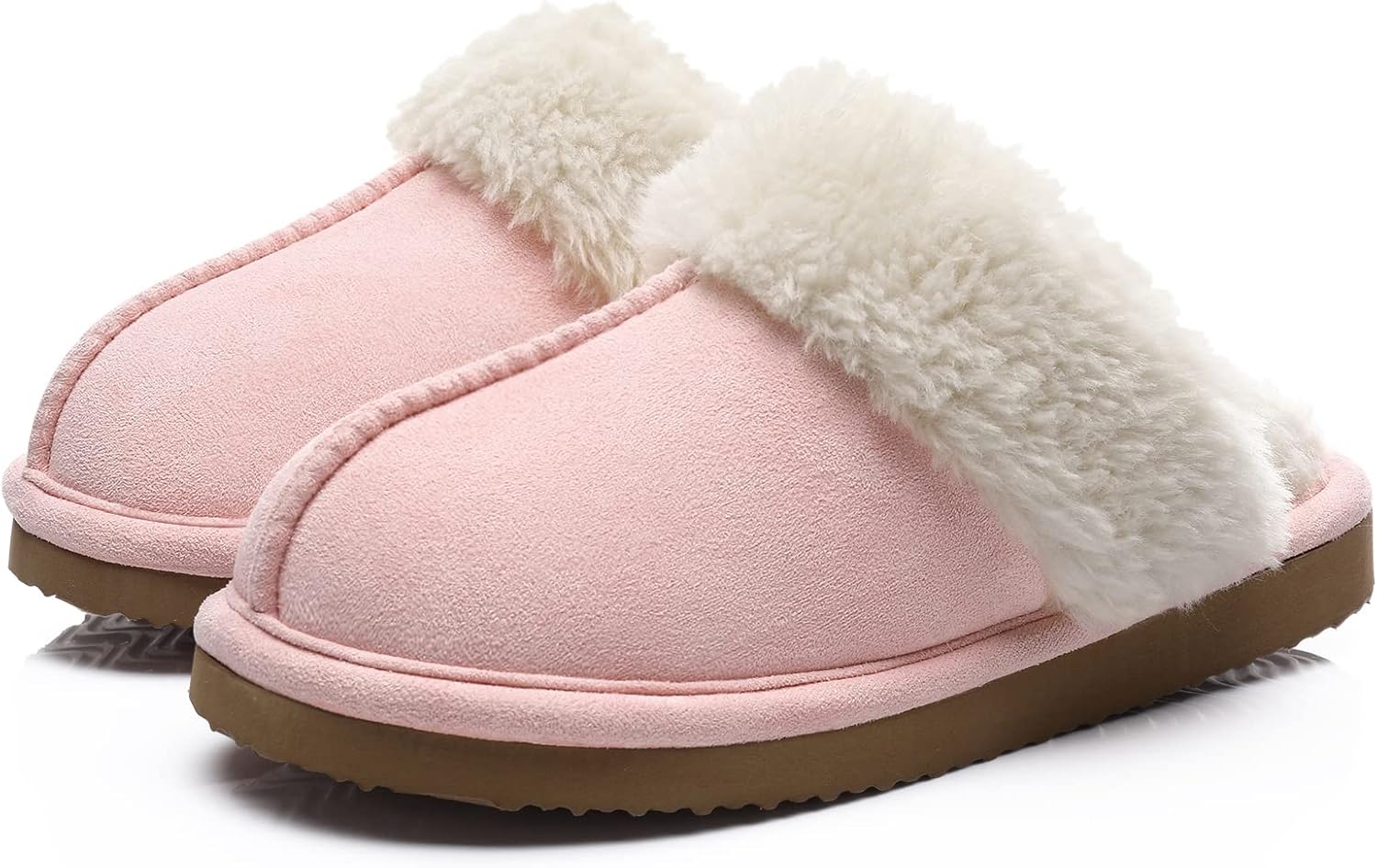 Fuzzy Memory Foam Slippers - SoftStep-Pink-4.5-Nora Luxe