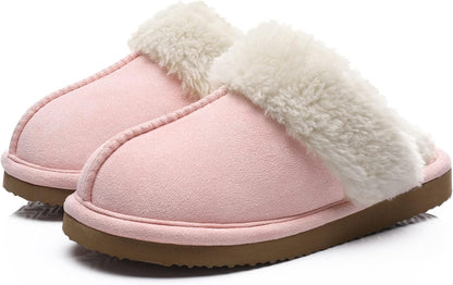 Fuzzy Memory Foam Slippers - SoftStep-Pink-4.5-Nora Luxe