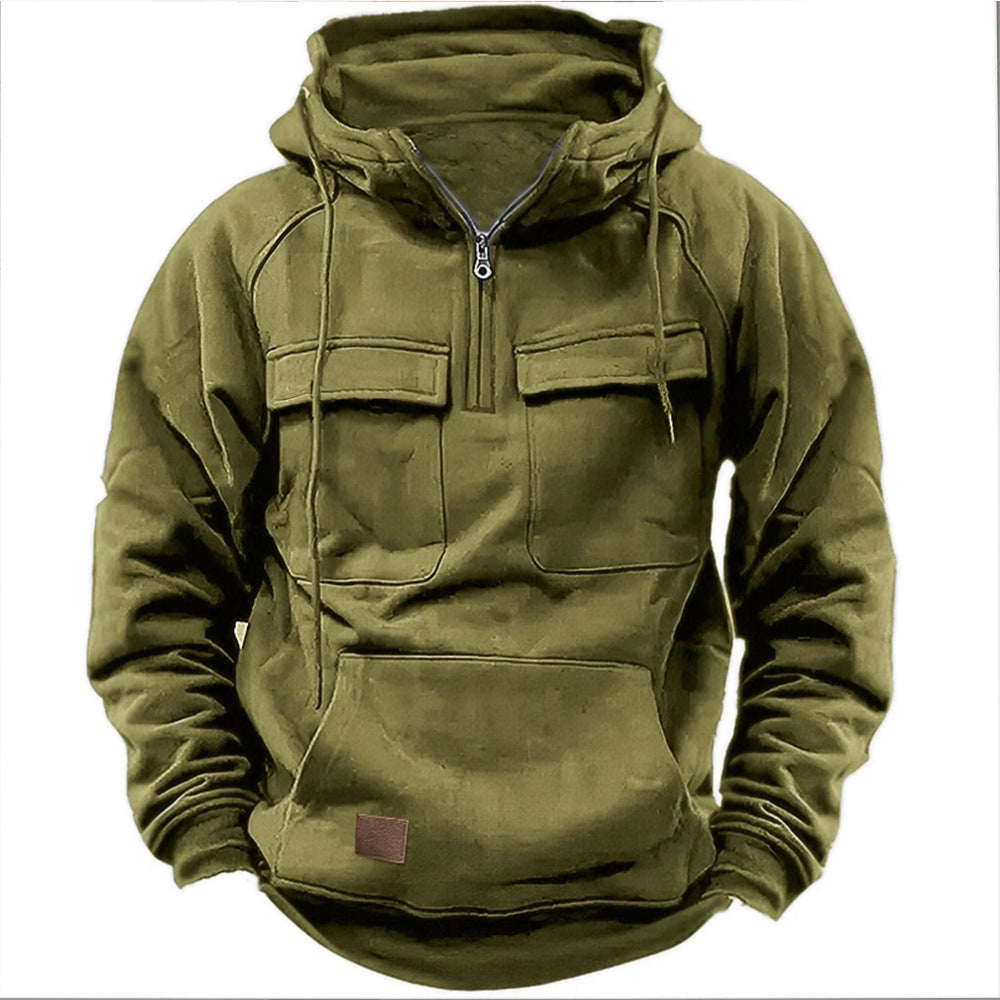 Garrett | Men's Lightweight Fleece Jacket Hoodie - Olytrend