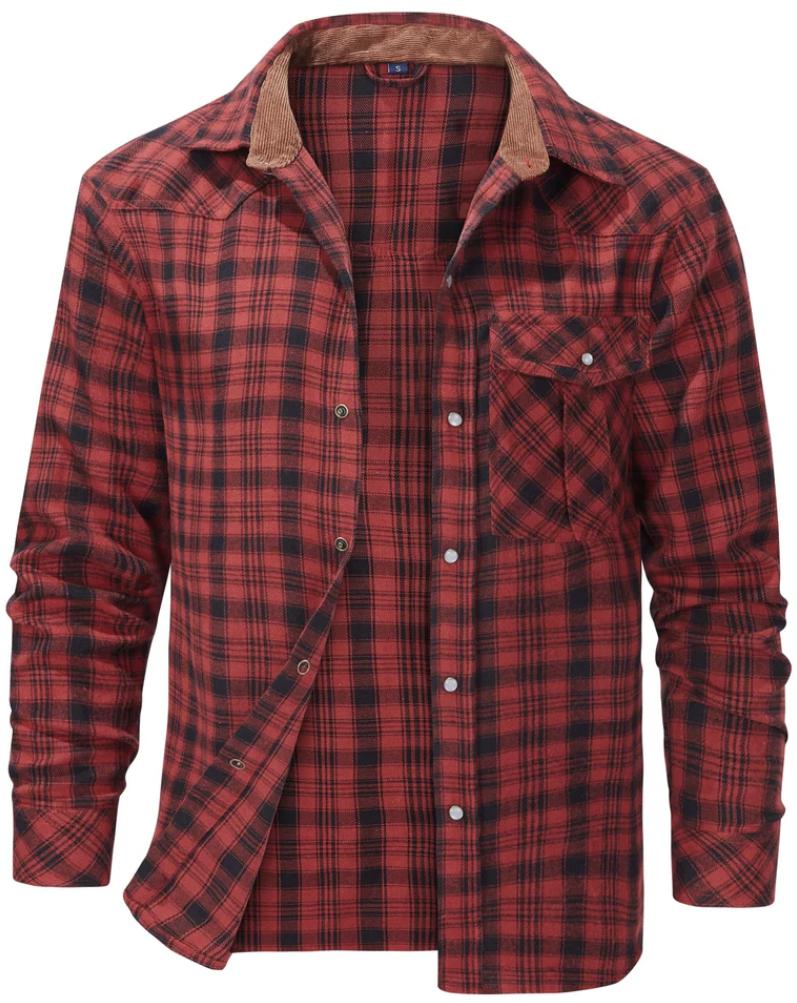 Classic Plaid Flannel Men's Shirt - Olytrend