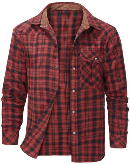 Classic Plaid Flannel Men's Shirt - Olytrend