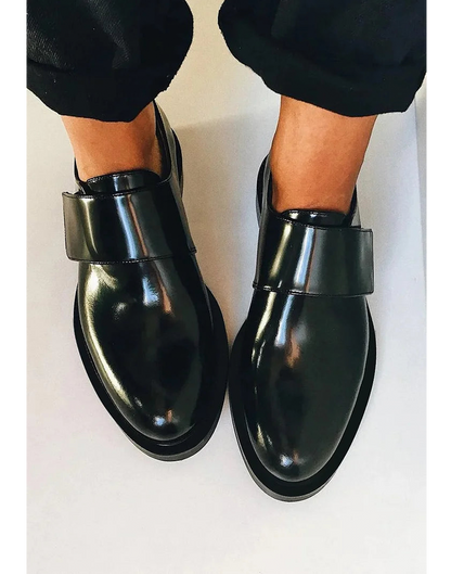 Leather Men's Slip On Loafers - Olytrend