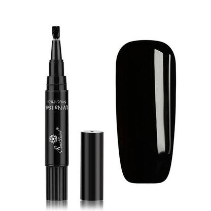 Gel Nail Polish Pen Without UV – Glosséa-Black-The Livary