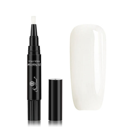 Gel Nail Polish Pen Without UV – Glosséa-White-The Livary