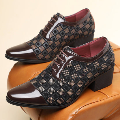 Classic Men's High Heel Dress Shoes - Olytrend