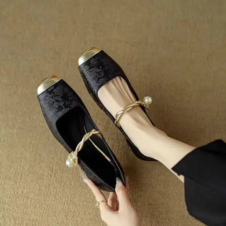 Elegant Mestelle Flat Mary Jane Shoes