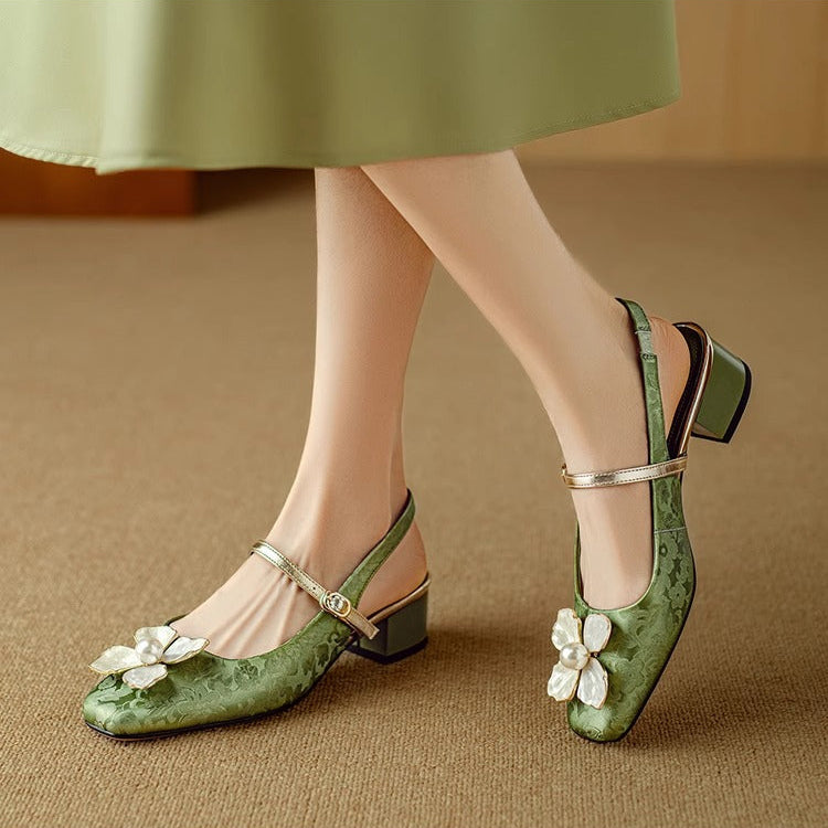 Elegant High Heel Slingback Shoes - Nocini
