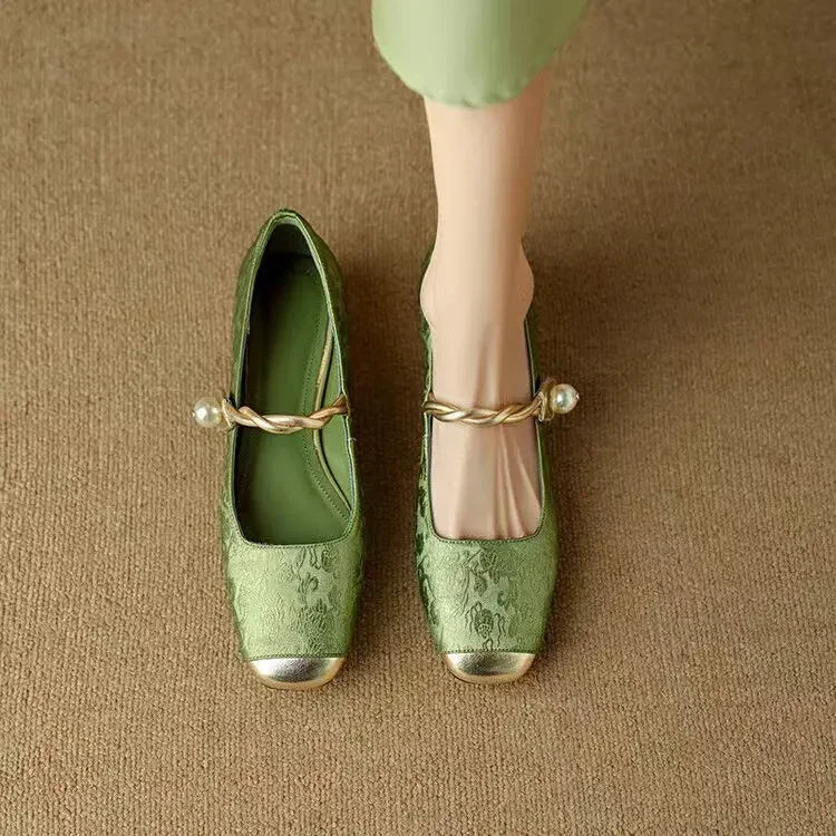 Elegant Mestelle Flat Mary Jane Shoes
