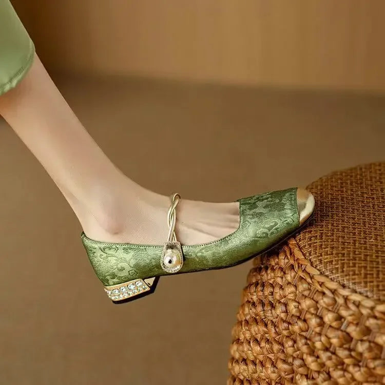 Elegant Mestelle Flat Mary Jane Shoes