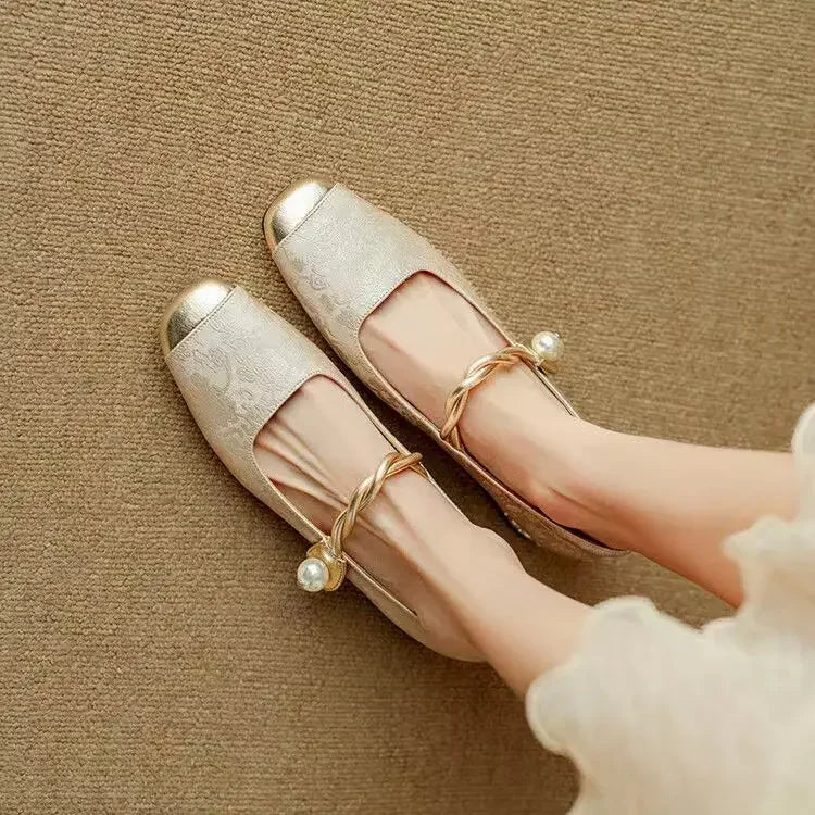 Elegant Mestelle Flat Mary Jane Shoes