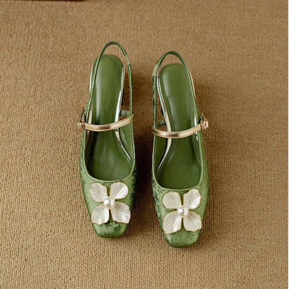 Elegant High Heel Slingback Shoes