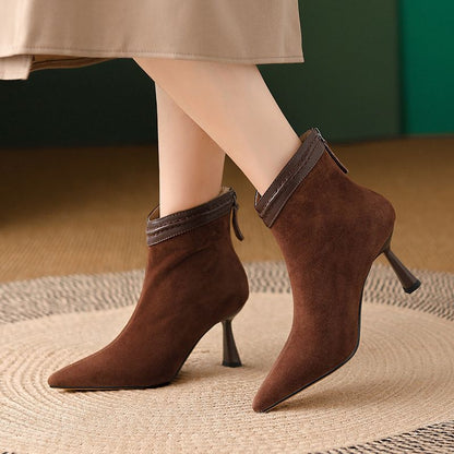 Fashionable Low Heel Ankle Boots