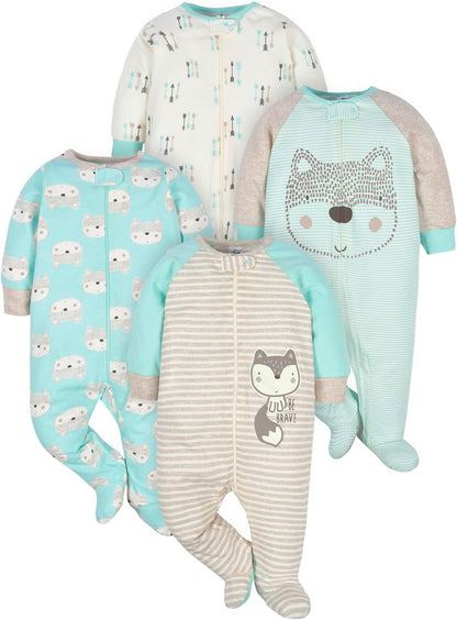 Cozy Baby Boy Footed Pajamas for Sleep - Pexav