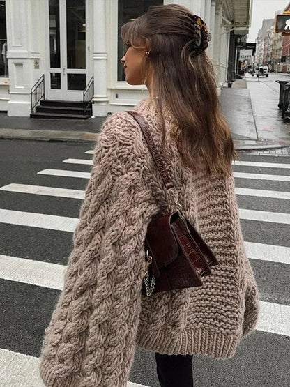 Image of Gillian | Women's Oversized Cable Knit Sweater