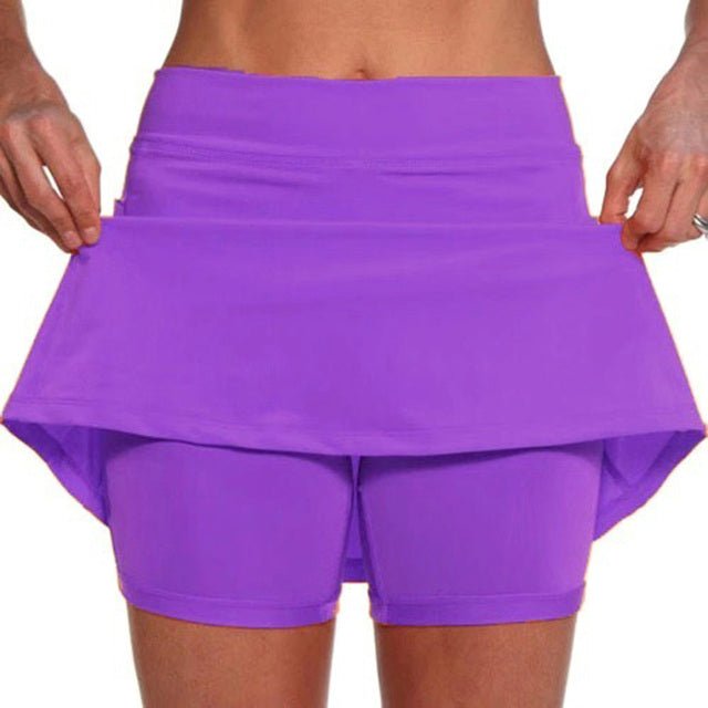 Women's Active Skort - Flexible Waist - Moisture Wicking