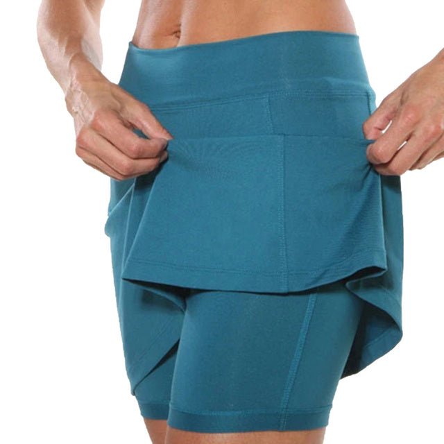 Women's Active Skort - Flexible Waist - Moisture Wicking - Nocini