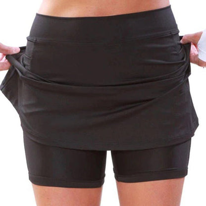 Women's Active Skort - Flexible Waist - Moisture Wicking