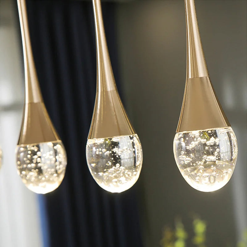Stylish Glass Drop Light with Soft Glow - Pexav