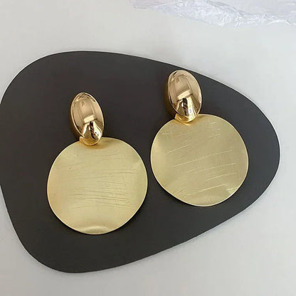 Classic Circle Drop Earrings - Amaya - Pexav
