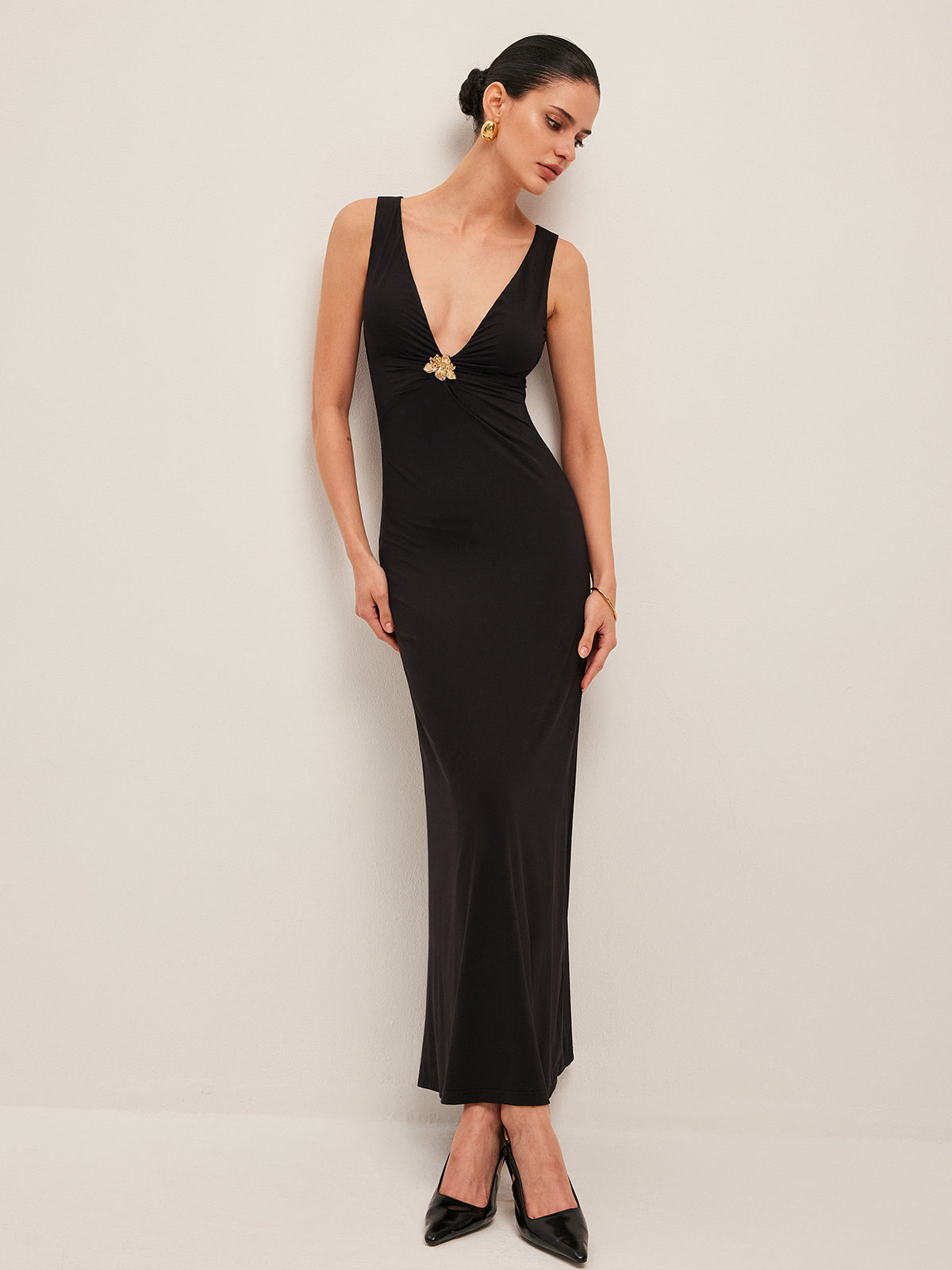 Elegant Flower V-Neck Summer Dress