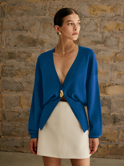 Simple Classic Button Cardigan