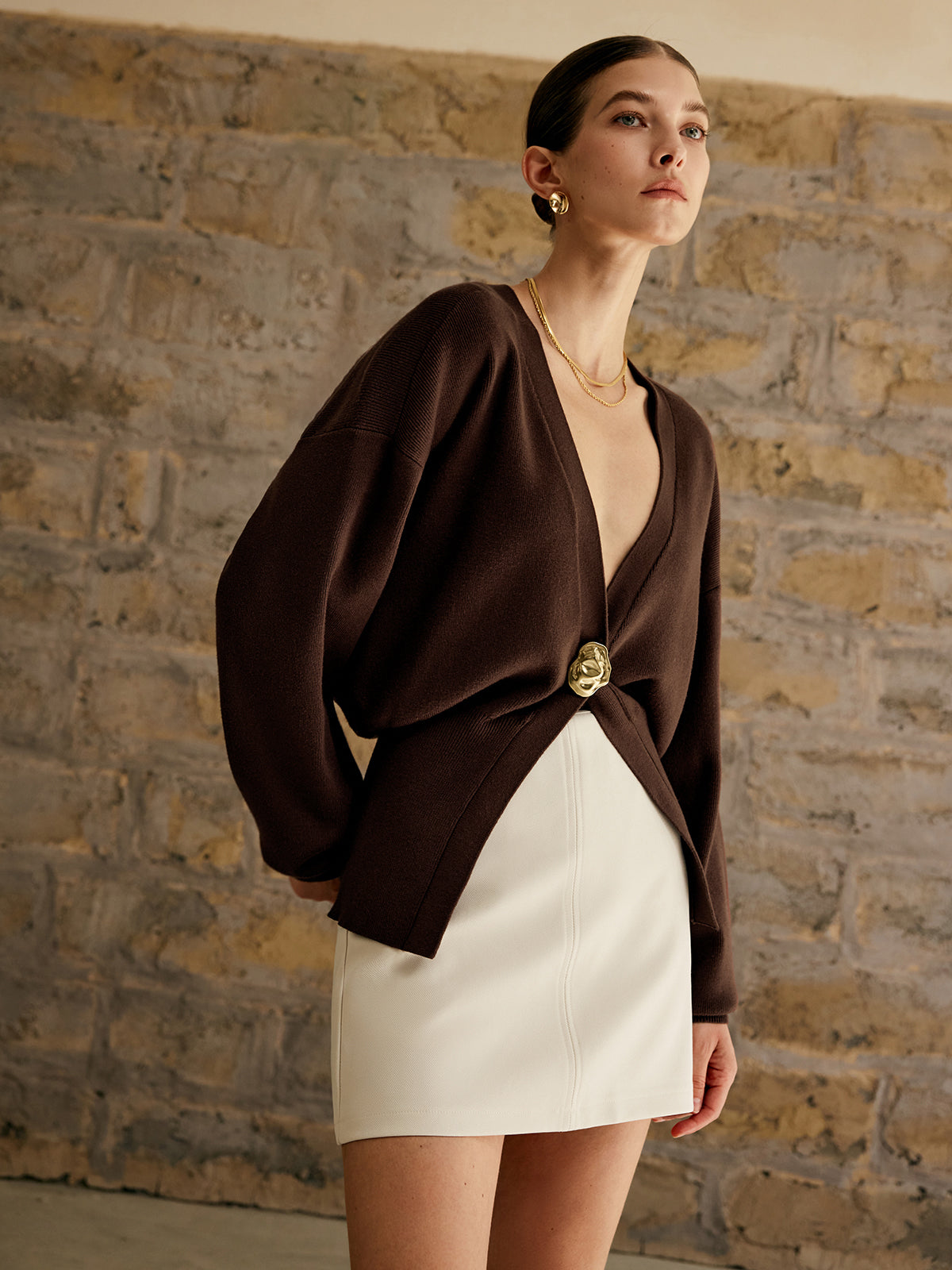 Simple Classic Button Cardigan