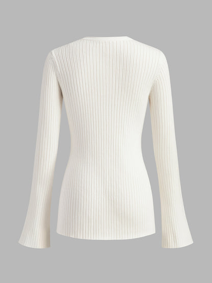 Classic Open Front Cable Sweater