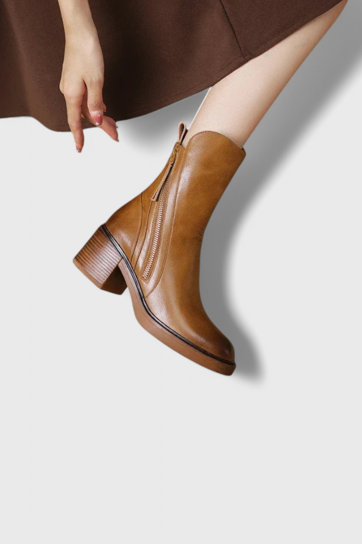 Chic Low Heel Ankle Boots for Women