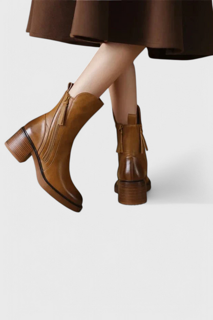 Chic Low Heel Ankle Boots for Women