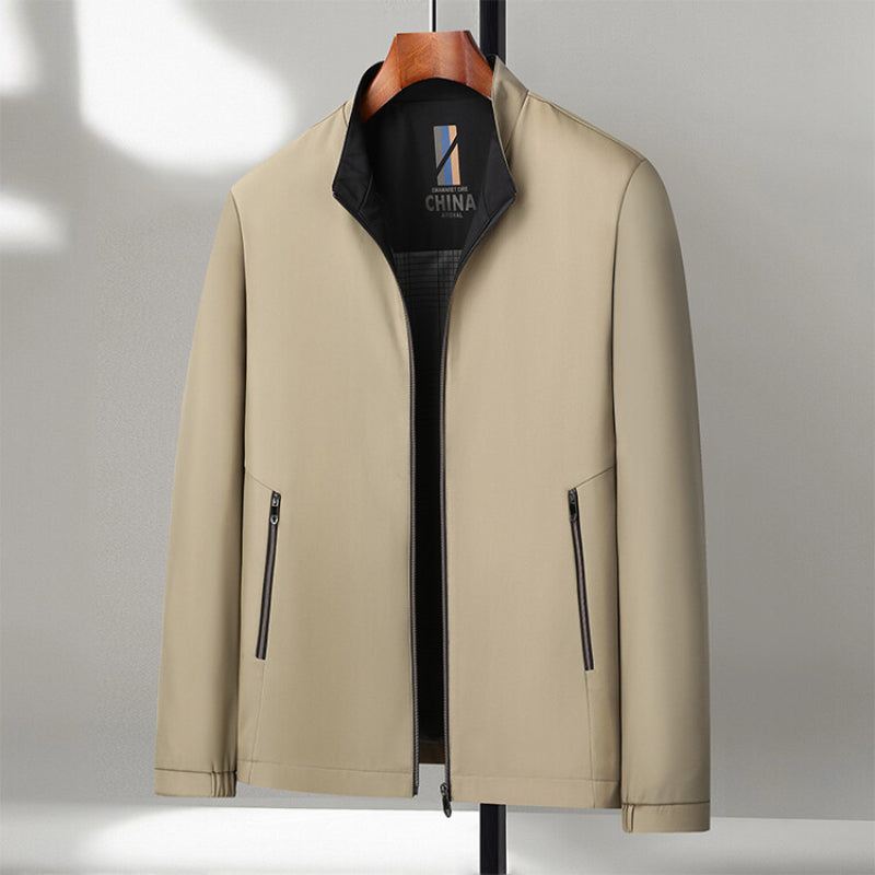 Classic Men's Collar Leather Jacket