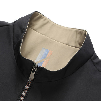 Classic Men's Collar Leather Jacket