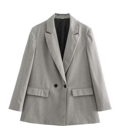 Classic Fit Women's Blazer with Notched Lapel