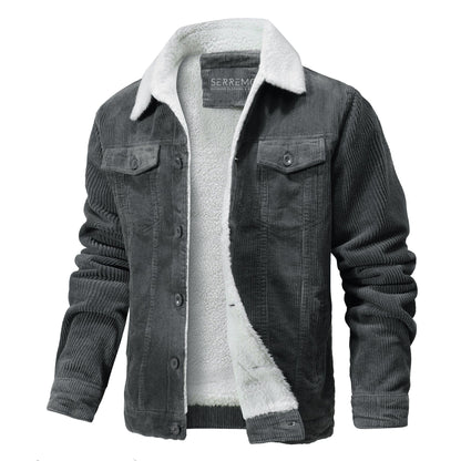 Classic Fit Collar Jacket | Fleece Lined Button Front Coat