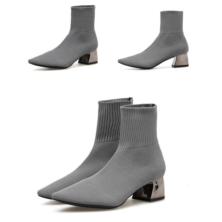 Cozy Low Cut Knit Boot