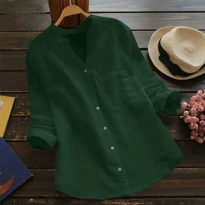 Relaxed Fit Cotton Linen Shirt