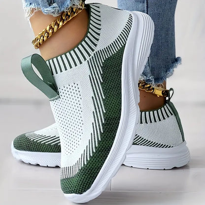 Women's Cozy Knit Sneakers - Soft Lightweight Shoes