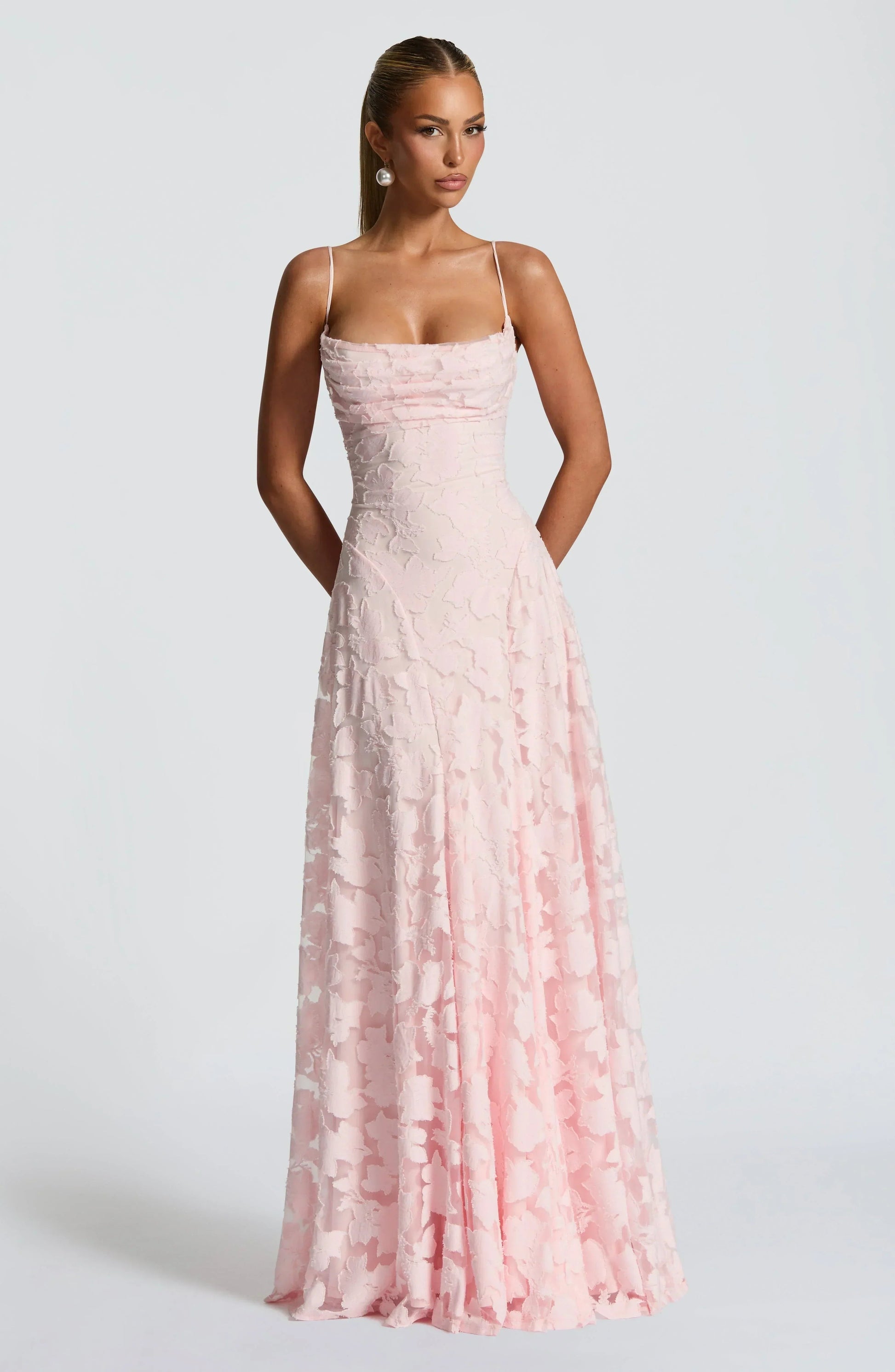 Image of Greta | Women's Spaghetti Strap A-Line Maxi Dress