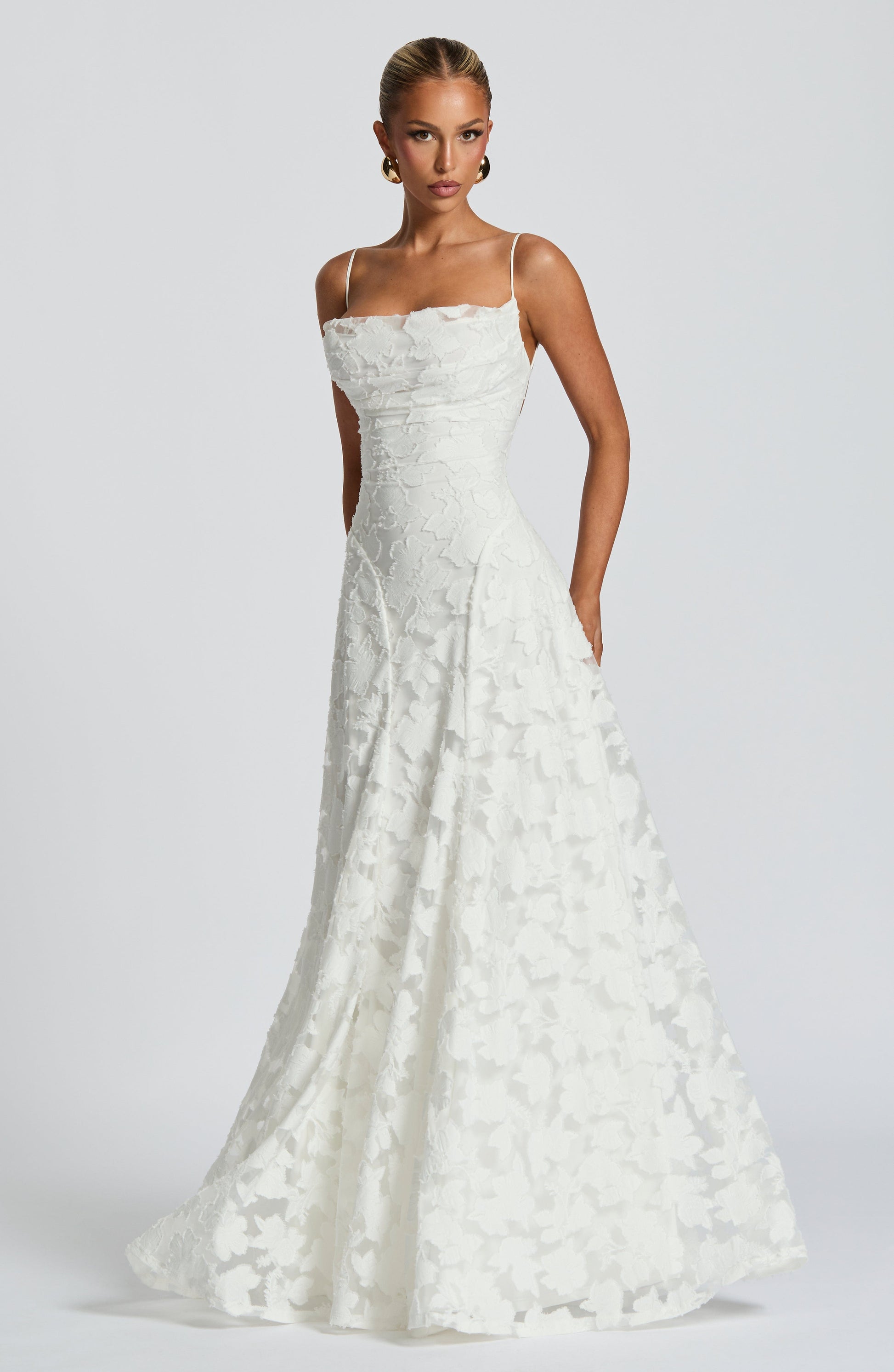 Image of Greta | Women's Spaghetti Strap A-Line Maxi Dress