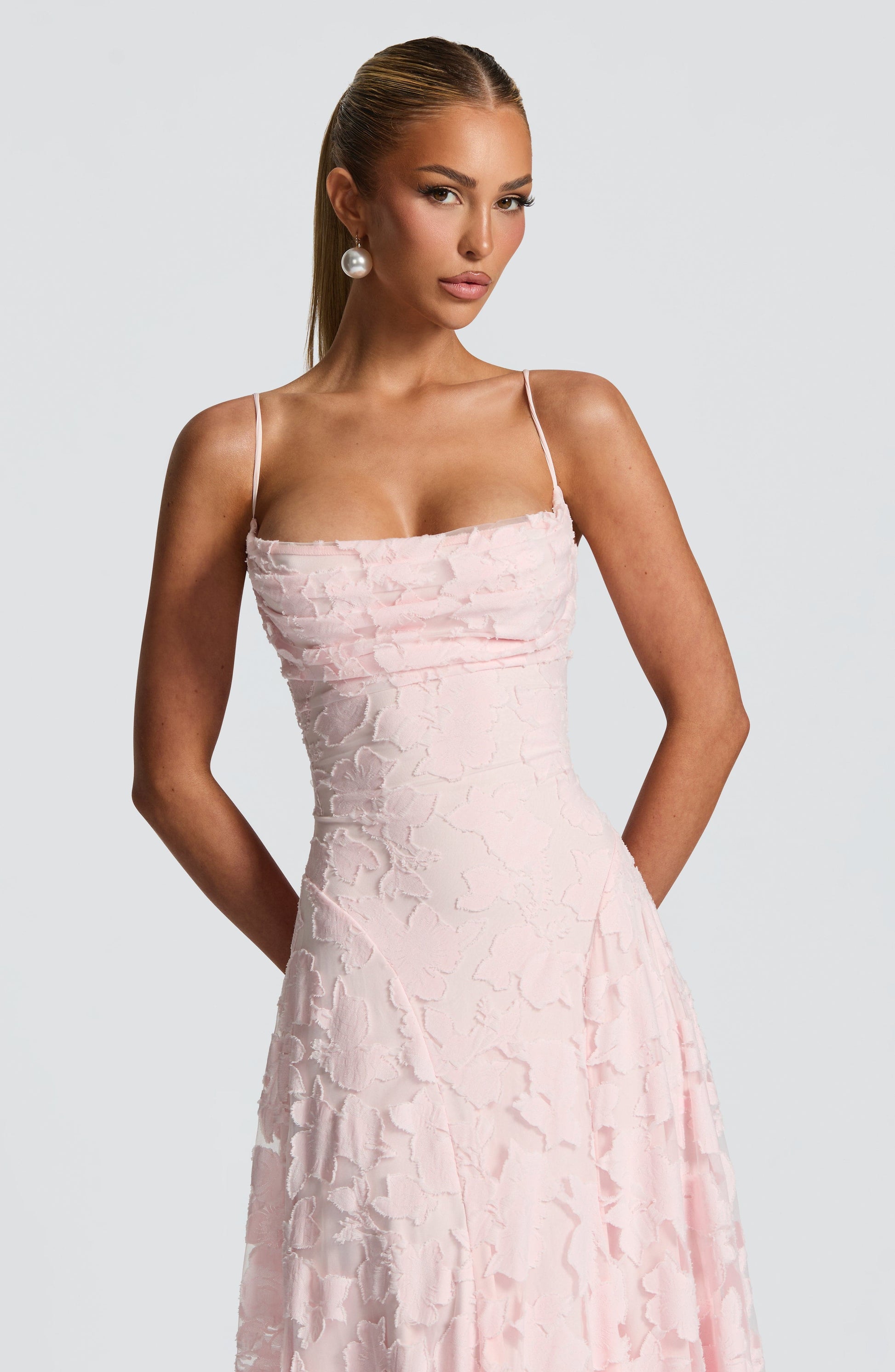 Image of Greta | Women's Spaghetti Strap A-Line Maxi Dress