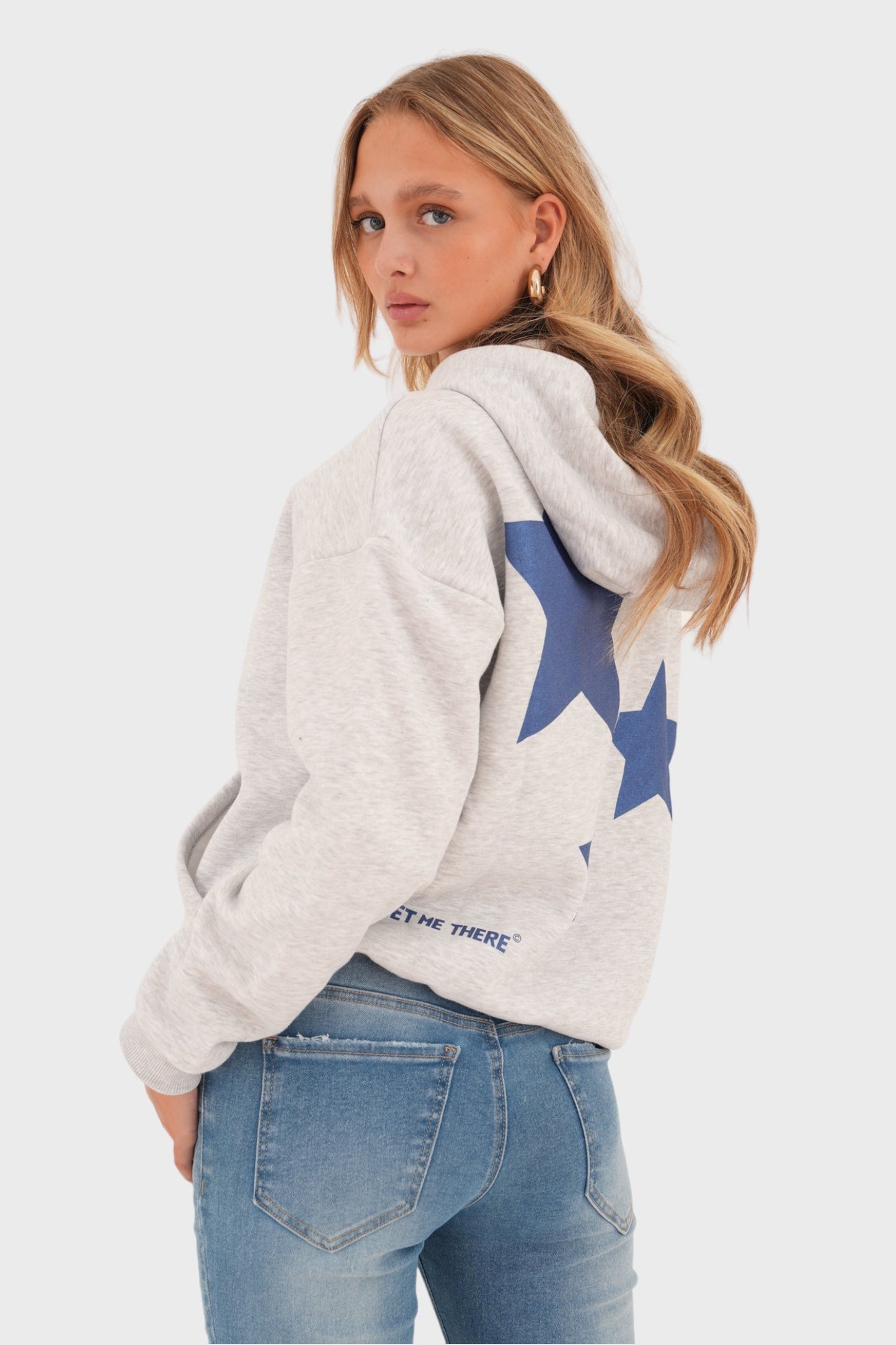 Women's Star Pattern Crew Neck Sweater - Pexav
