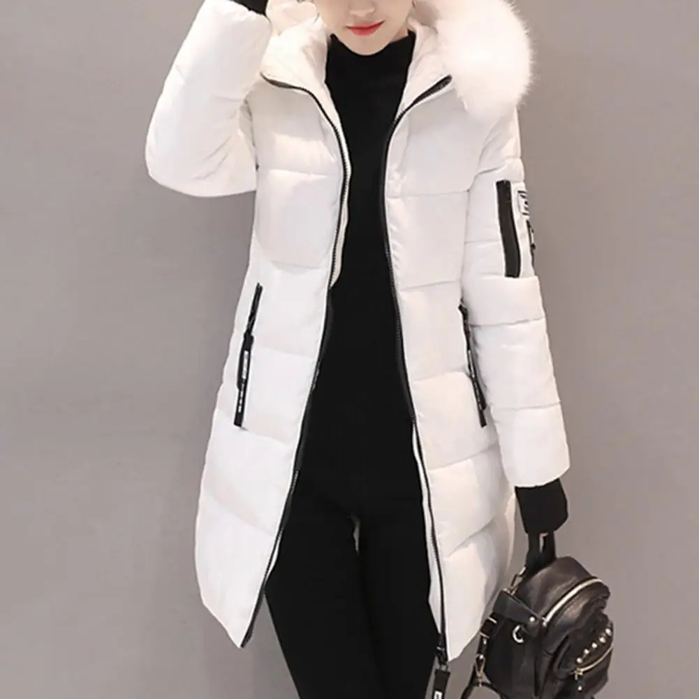 Women's Lightweight Parka Jacket with Faux Fur Hood - Nocini