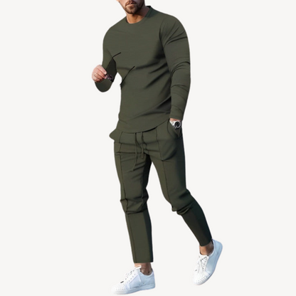 Men's Relaxed Fit Long Sleeve Jogger Suit