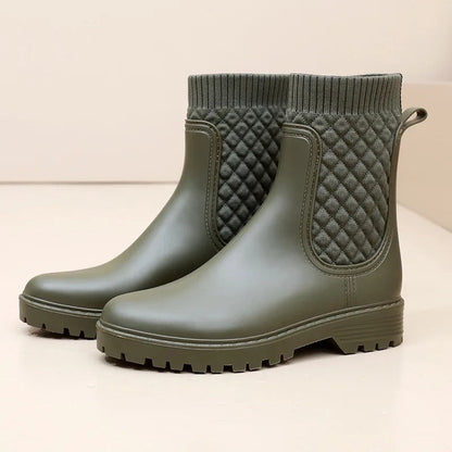 Warm Fuzzy Low Heel Ankle Boots for Women