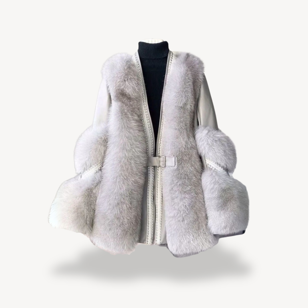 Luxurious Women's Long Fur Jacket