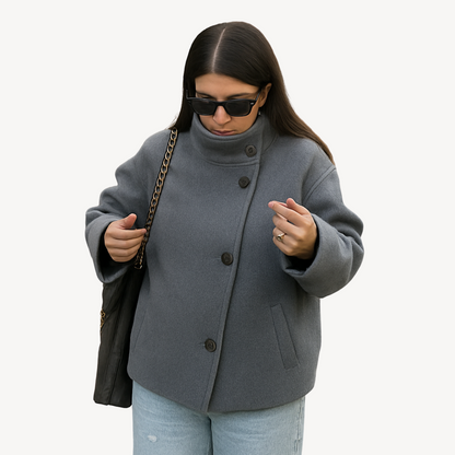 Women's Warm Button Front Coat