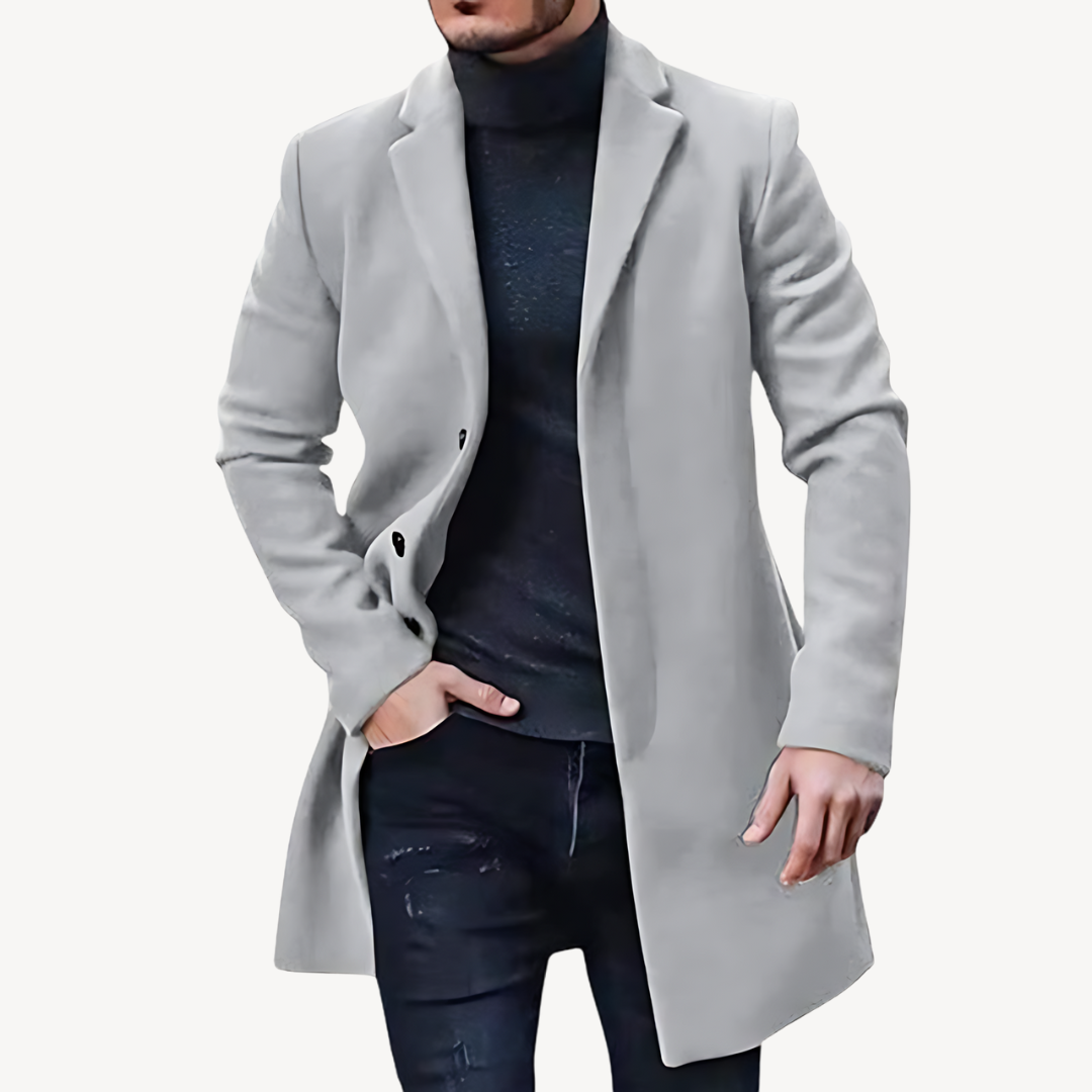 Timeless Fit Men's Trench Coat